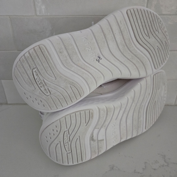 Kizik Athens Hands Free Knit Sneaker Slip On Laces White Women's Size 7.5 WIDE - Picture 6 of 8